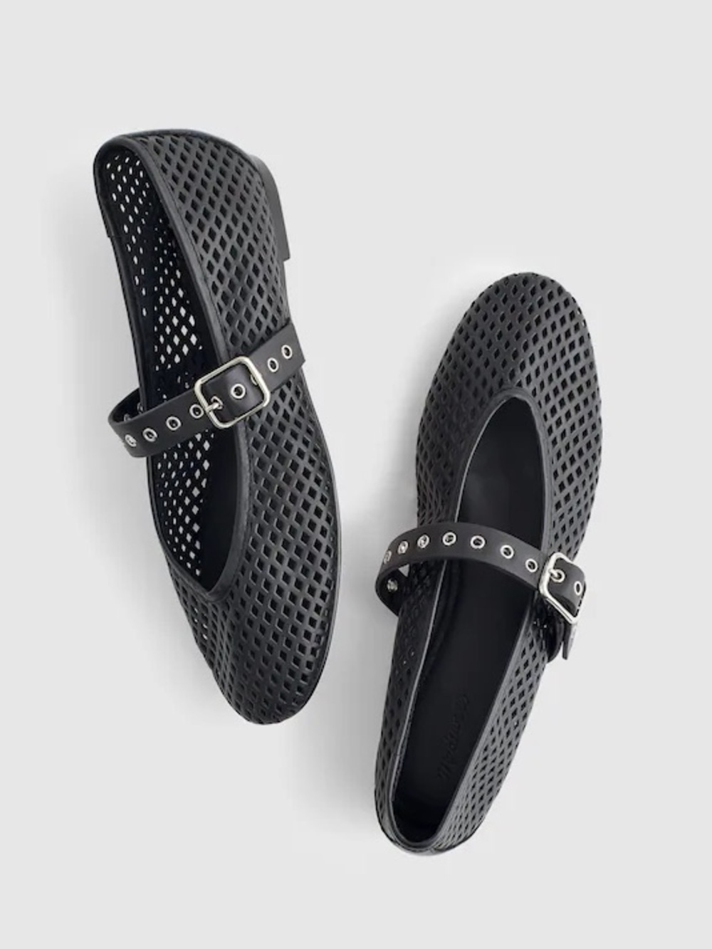 Madewell The Remy Mary Jane Flat in True Black Size 7.5